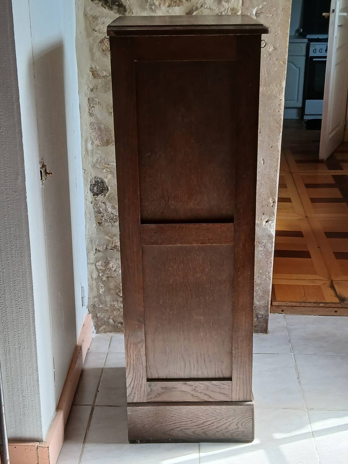 Vintage Filing Cabinet / Roll-Top Cabinet Circa 1940 – Oak Veneer