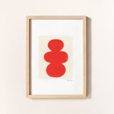 Series of 4 paintings on paper signed Eawy