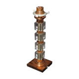Copper glass table lamp