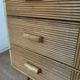 3-drawer rattan/bamboo chest of drawers attributed to Adrien Audoux and Frida Minnet. Circa 1950