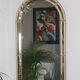 Large Venetian mirror with glazing beads and brass 110x60cm