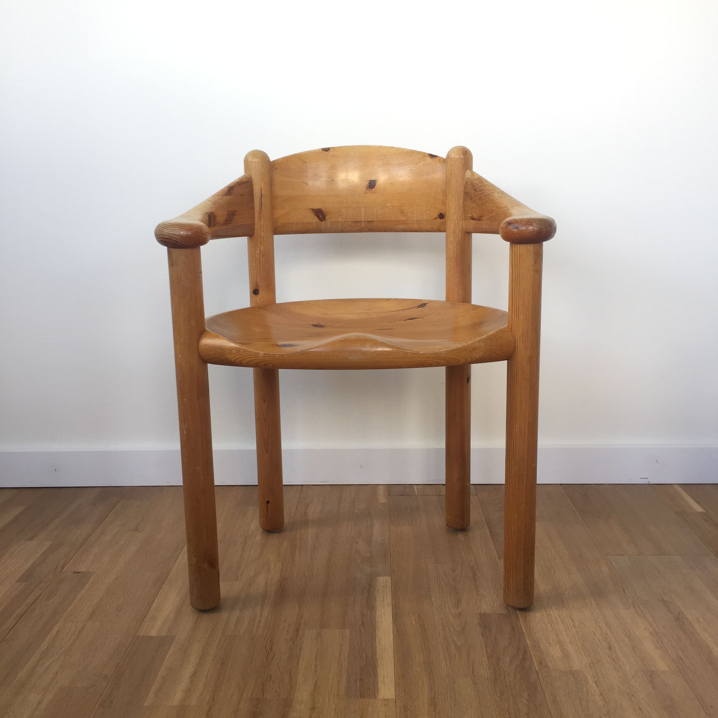 Set of 4 pine wood dining chairs by Rainer Daumiller ed. Hirtshals Savværk, 1970s