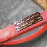Vico Magistretti red carimate chair for Mario Luigi Comi, Italy