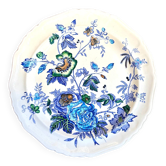 Round Mason's plate in polychrome ironstone, "Belvedere" service - early 20th century.