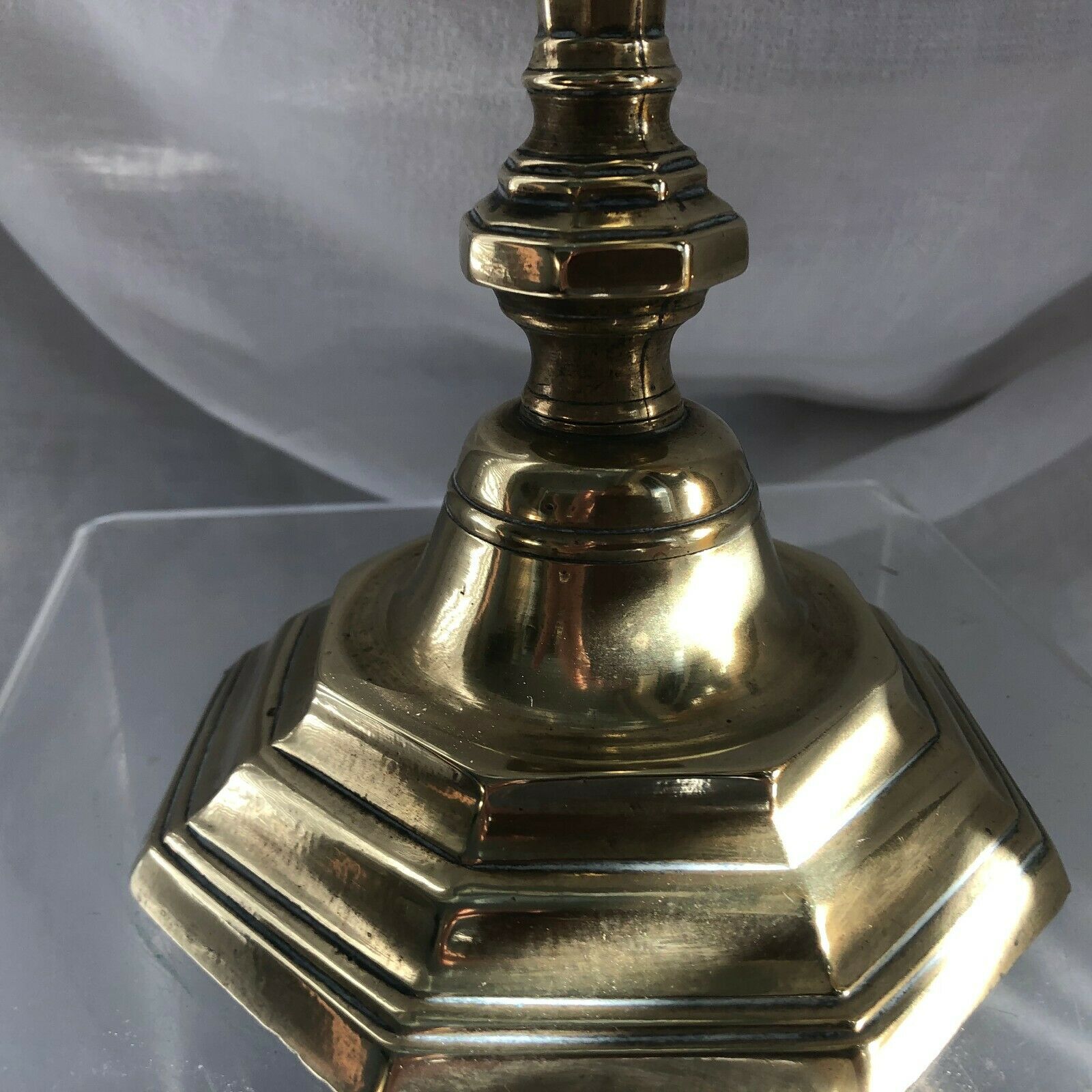 Candlestick in bronze and brass 18th century