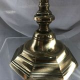 Bougeoir en bronze et laiton 18ème siècle