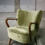 Chair vintage green 50-60 years