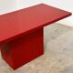 Vintage Italian Coffee Table in Red Granite with Silver Flecks, 1980s