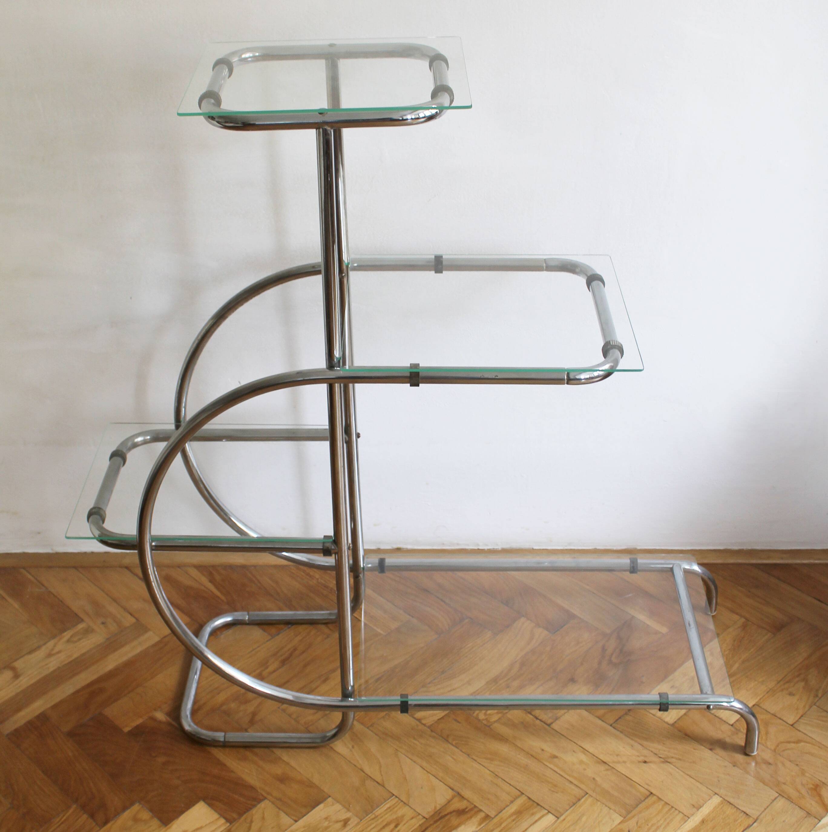 1930's Bauhaus Tubular Flower Stand