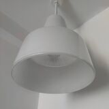 Holophane glass chandelier from the 1970s.