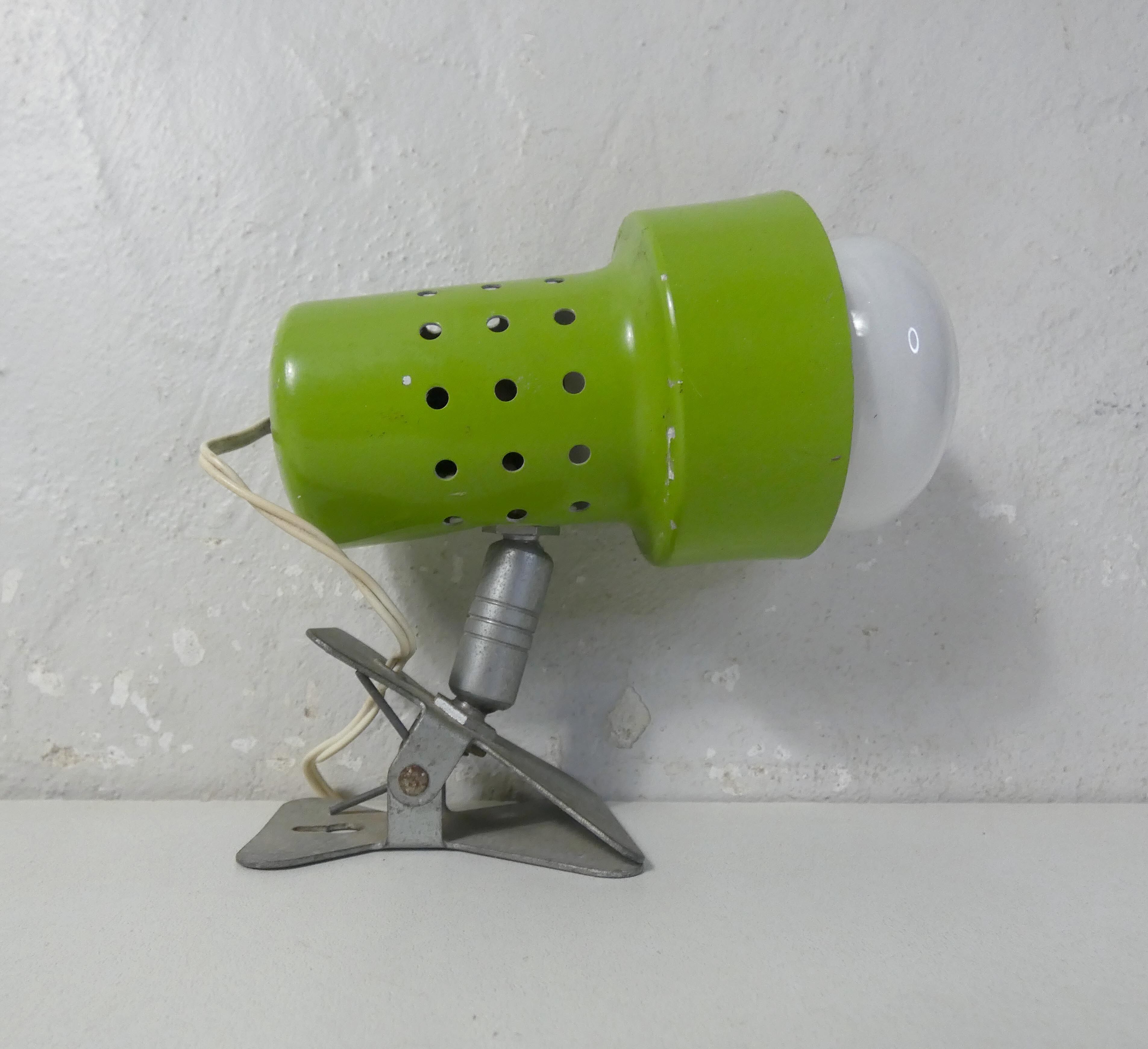 Green clamp lamp