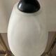 Vintage lamp from the 80s in black metal and glass paste