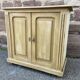 Small rustic alsatian furniture circa 1900 painted fir buffet craft furniture popular art sideboard