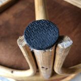 Rattan corner shelf