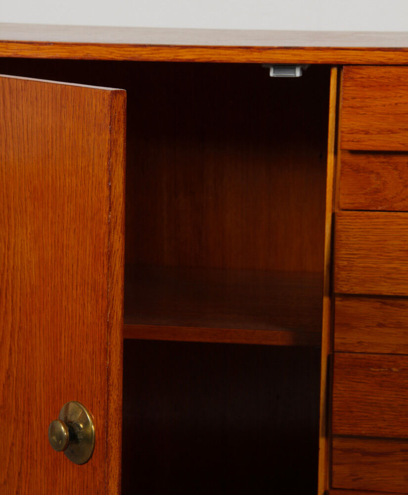 Vintage oak buffet by Jiri Jiroutek, model U-458, 1960