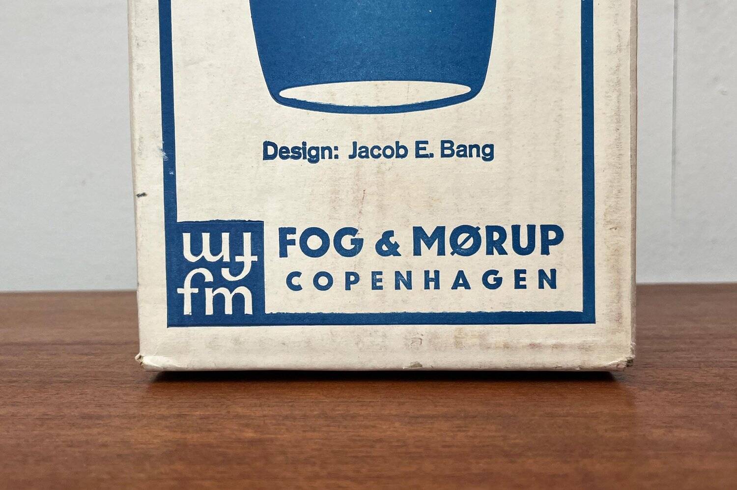 Glass pendant lamp of the mid-century Danish model by Jacob E. Bang for Fog & Mørup and Holmegaard, 1960s.