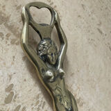 Vintage bronze erotic bottle opener