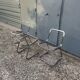 Vintage Italian design chrome metal chair from the 70s