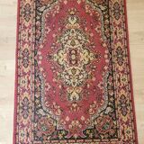 Wool and red cotton carpets