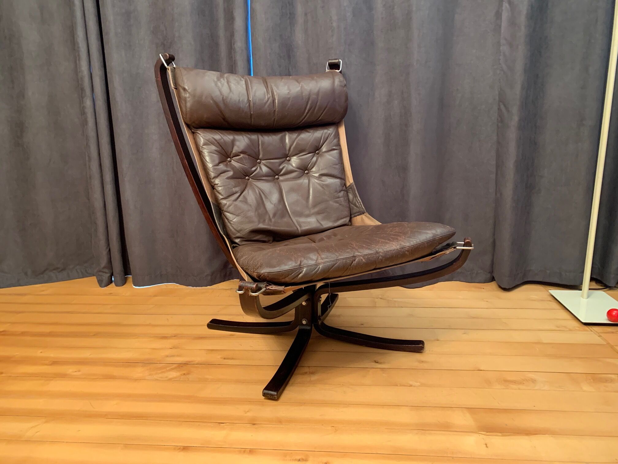 Falcon armchair designed by Sigurd Ressell, Vatne Möbler, Norway, 1970s