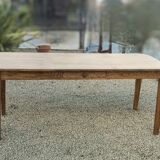 Solid oak farmhouse table 80x185
