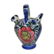 Gargoulette glazed terracotta /vintage/carafe/pitcher