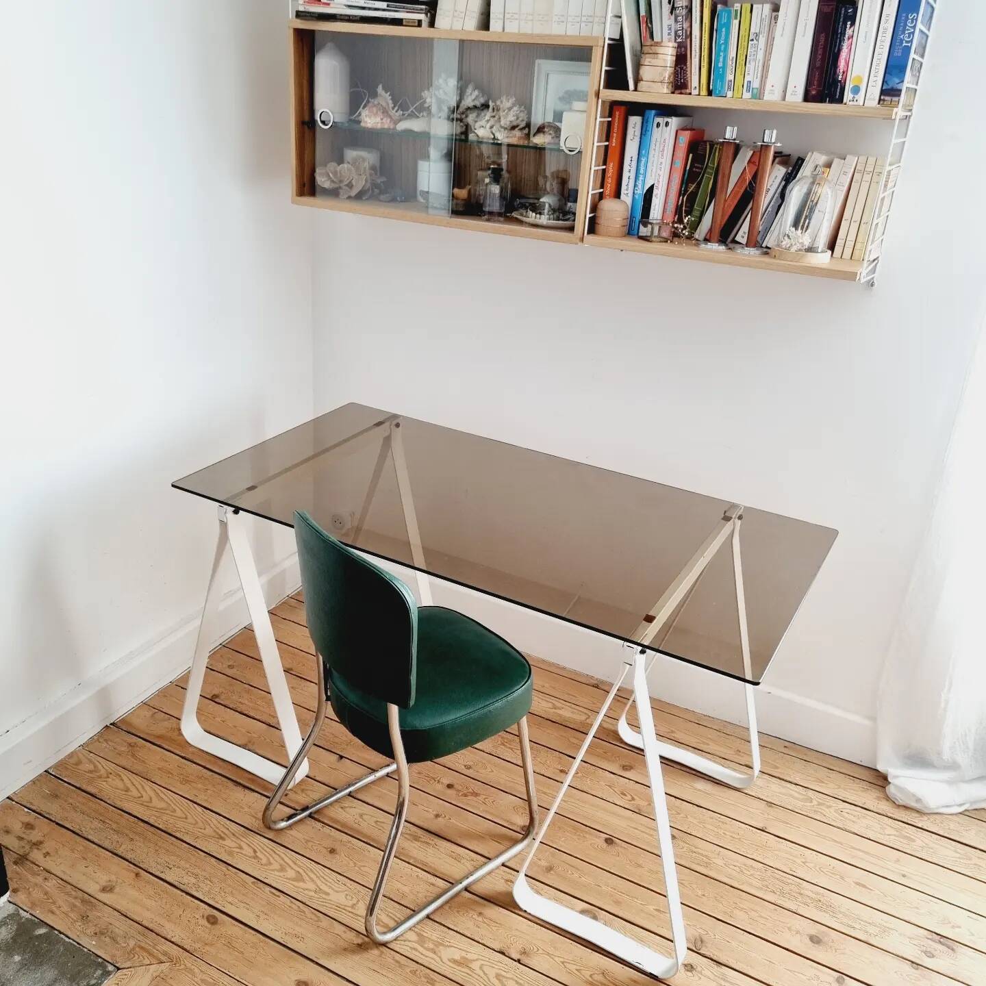 Smoked glass desk