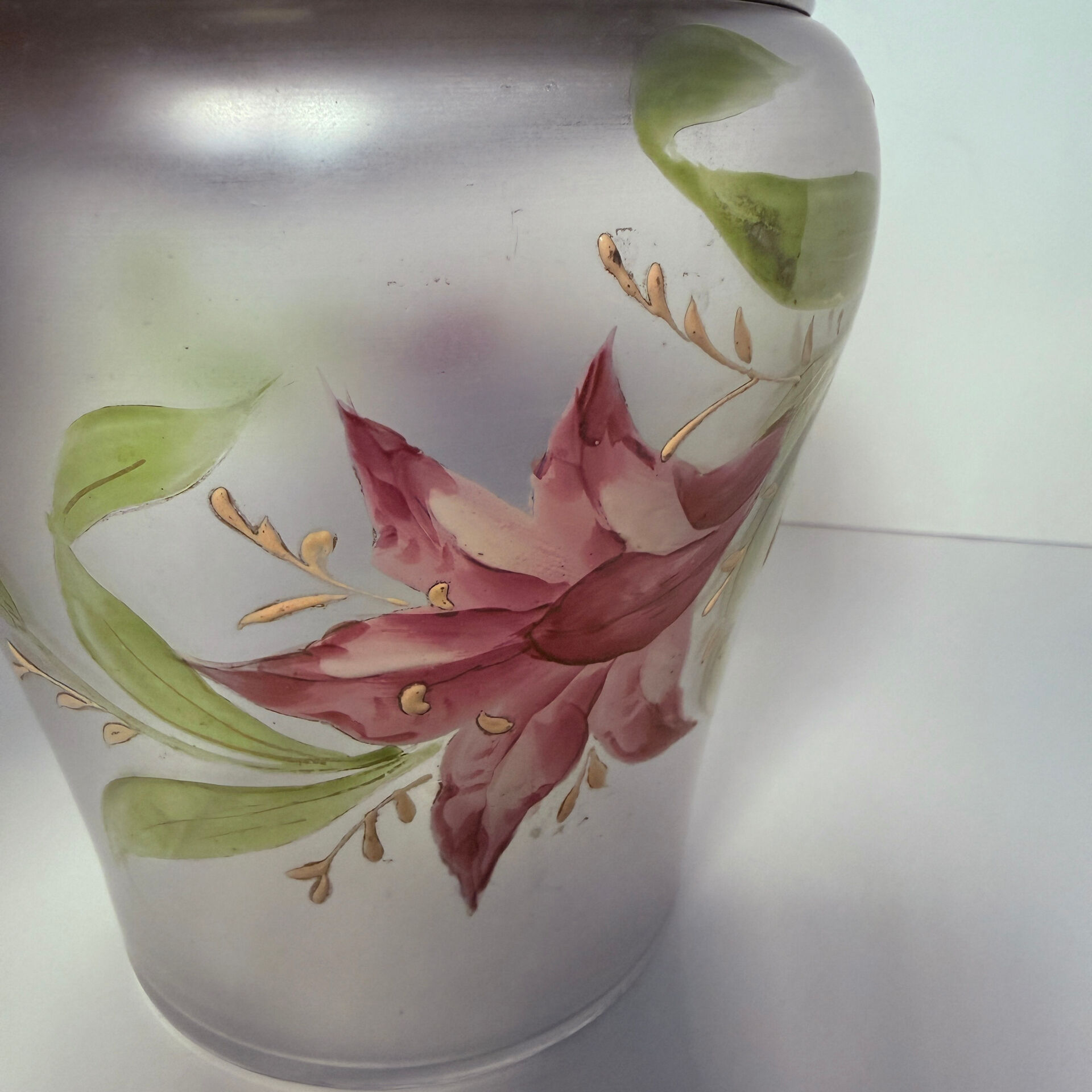 Art Nouveau biscuit jar