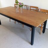 Solid oak farmhouse table 213 cm