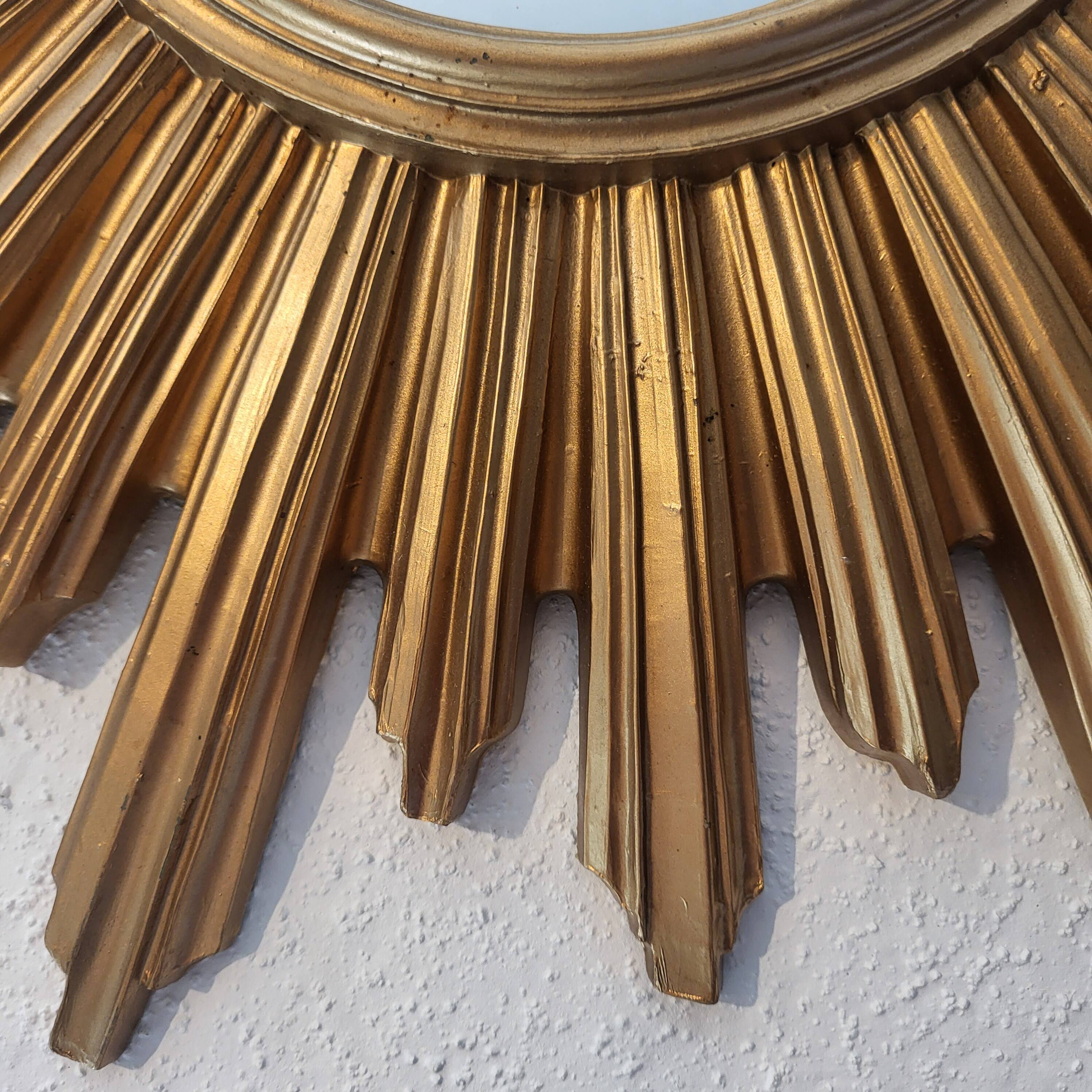 Sun mirror, made in Italy, 1960, 70, vintage