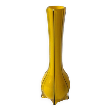 Yellow “Tango” Soliflore Vase — Michael Powolny for Loetz — Art Deco