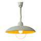 Suspension vintage Space Age en métal beige