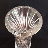 Val Saint Lambert crystal roll vase