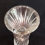 Vase rouleau en cristal taillé Val Saint Lambert