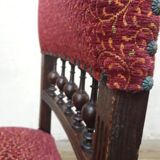 Série de 6 chaises retapissées style Renaissance