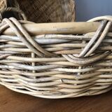 Lot of 3 rattan baskets