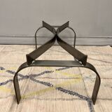 Chromed coffee table and smoked glass