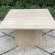 Table basse en travertin, années 70
