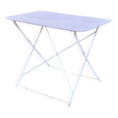Table de jardin pliante fer forgé vintage 1950