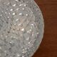 Lampe de plafond vintage en verre géométrique