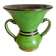 Vase en terre cuite émaillé vert