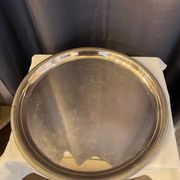 Antique 4-piece tea service silver metal louis xv style godron decor