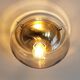 Glass ceiling lamp by Dijkstra Lamps, The Netherlands 1960's/1970's