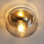 Glass ceiling lamp by Dijkstra Lamps, The Netherlands 1960's/1970's
