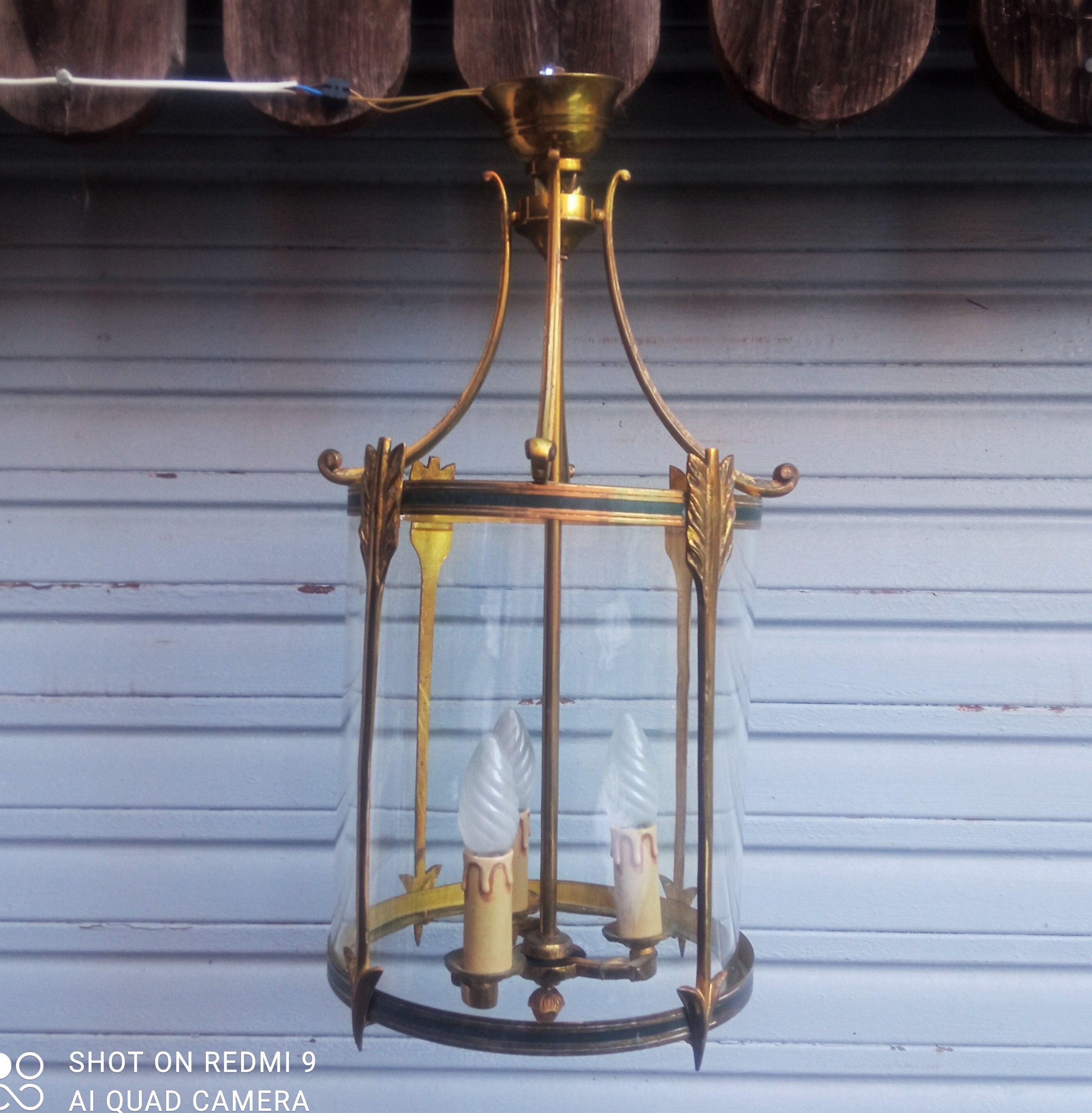 Bronze and brass lantern in Empire style - 4,400 kg!