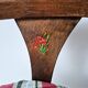 Vintage 1960s  turned wooden children's armchair