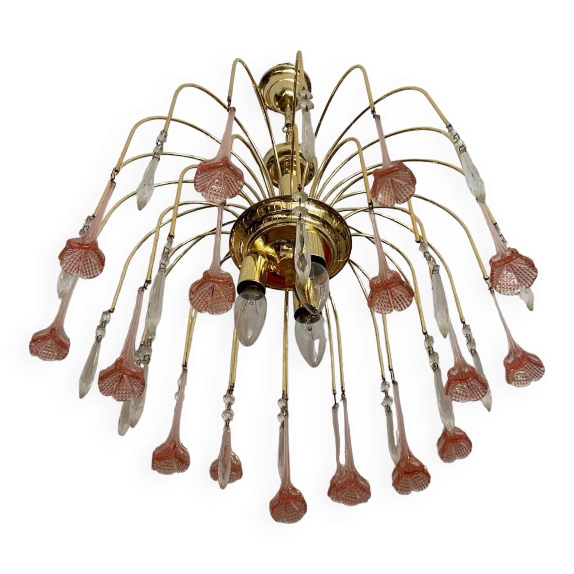 Lustre à pampilles vintage des années 70