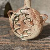 Vase plat forme gourde