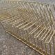 45-tower vintage gold metal vinyl holder