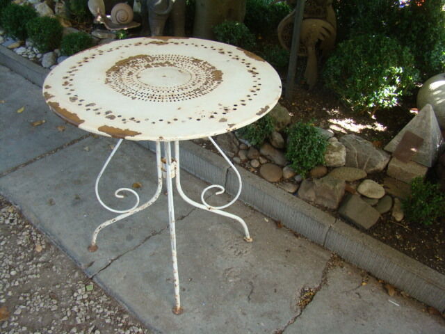 Old garden table